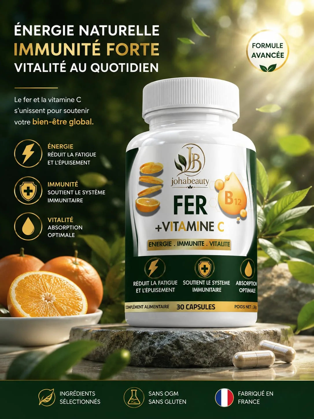 Fer + vitamine C